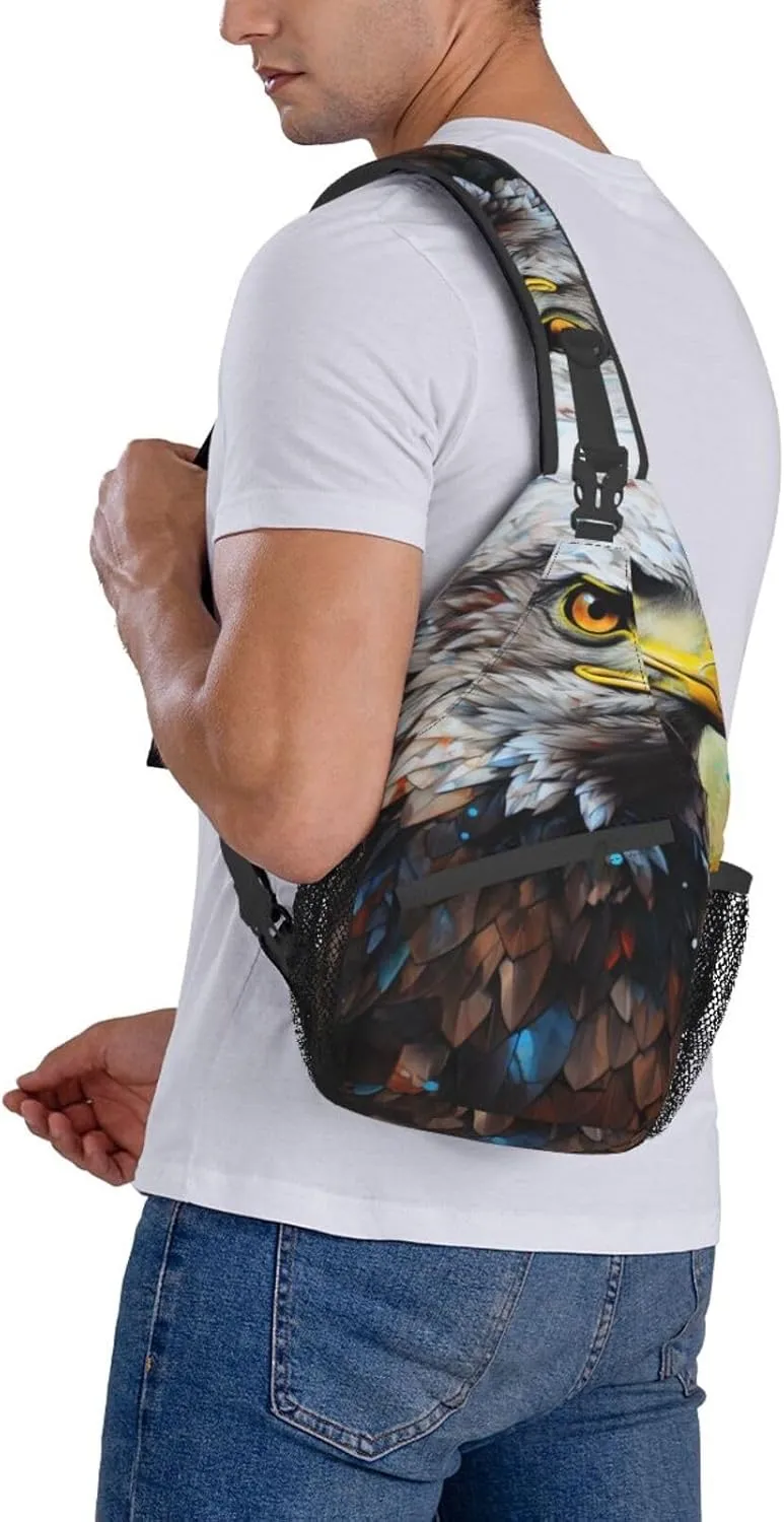 Girl Dance Butterfly Crossbody Bag Chest Shoulder Bag Small Casual Backpack Suitable For Women Men Hiking
