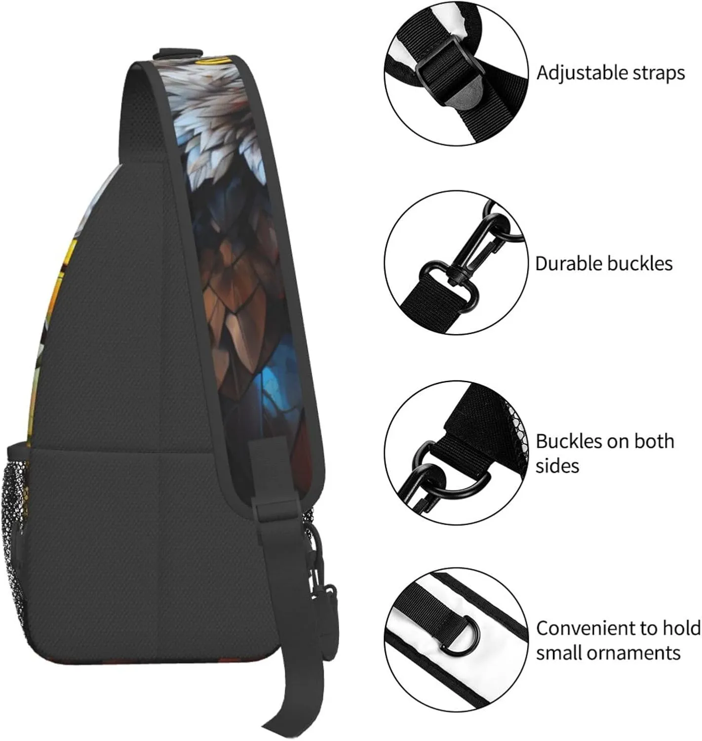 Girl Dance Butterfly Crossbody Bag Chest Shoulder Bag Small Casual Backpack Suitable For Women Men Hiking