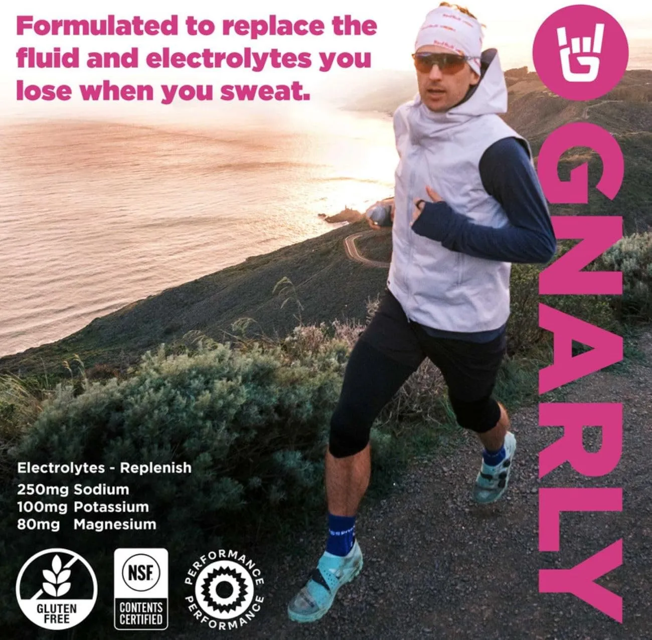 Gnarly Nutrition Hydrate Electrolyte Powder – Raspberry Exercise Hydration Drink Mix – NSF Contents Certified – Electrolyte Solution, Performance & Recovery – Raspberry, 14.10 oz