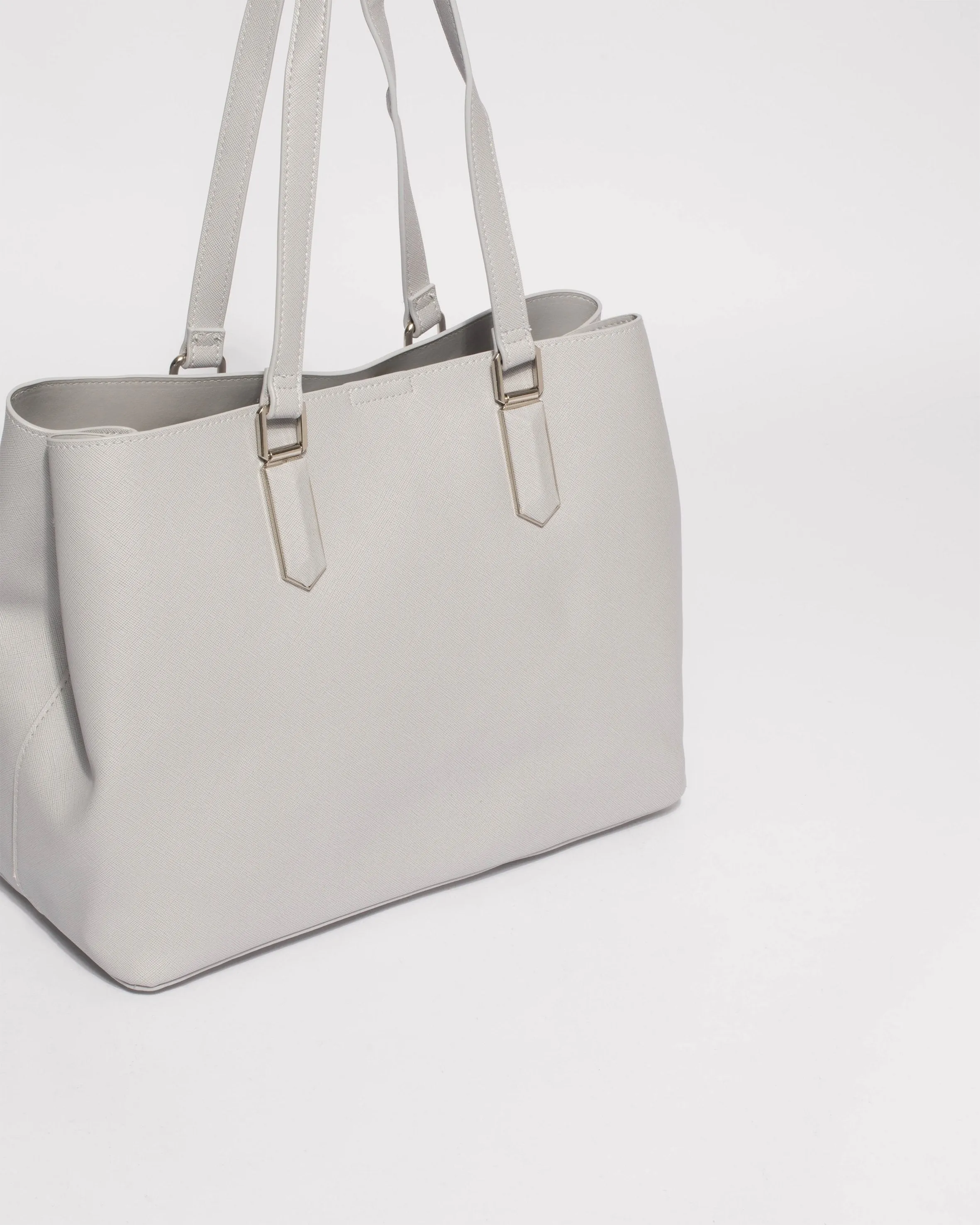 Grey Tori Large New Tote Bag
