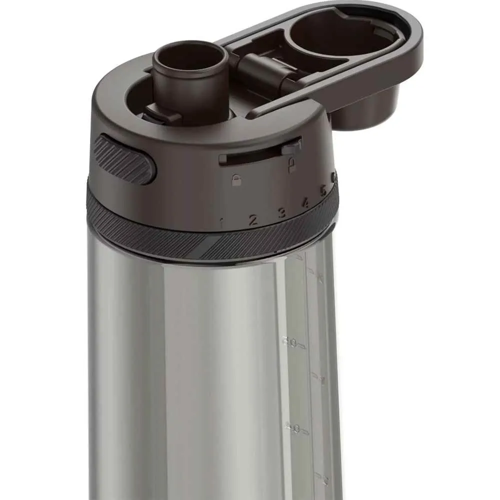 Guard Collection Hard Plastic Hydration Bottle w/Spout - 24oz - Espresso Black