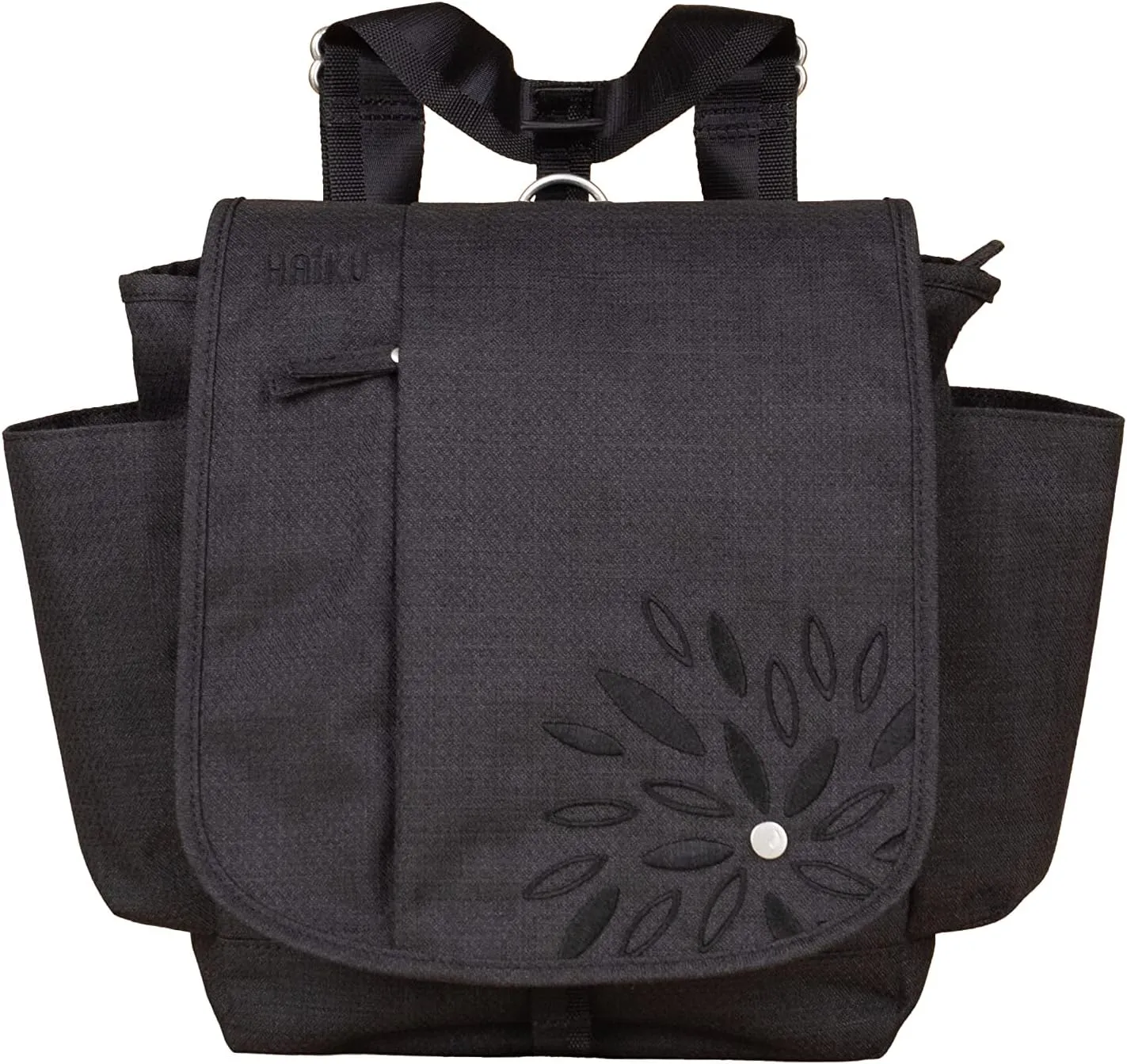 HAIKU To Go Convertible 2.0 Crossbody and Backpack Messenger-Style Travel Bag with Adjustable Shoulder Straps, Dual Pockets