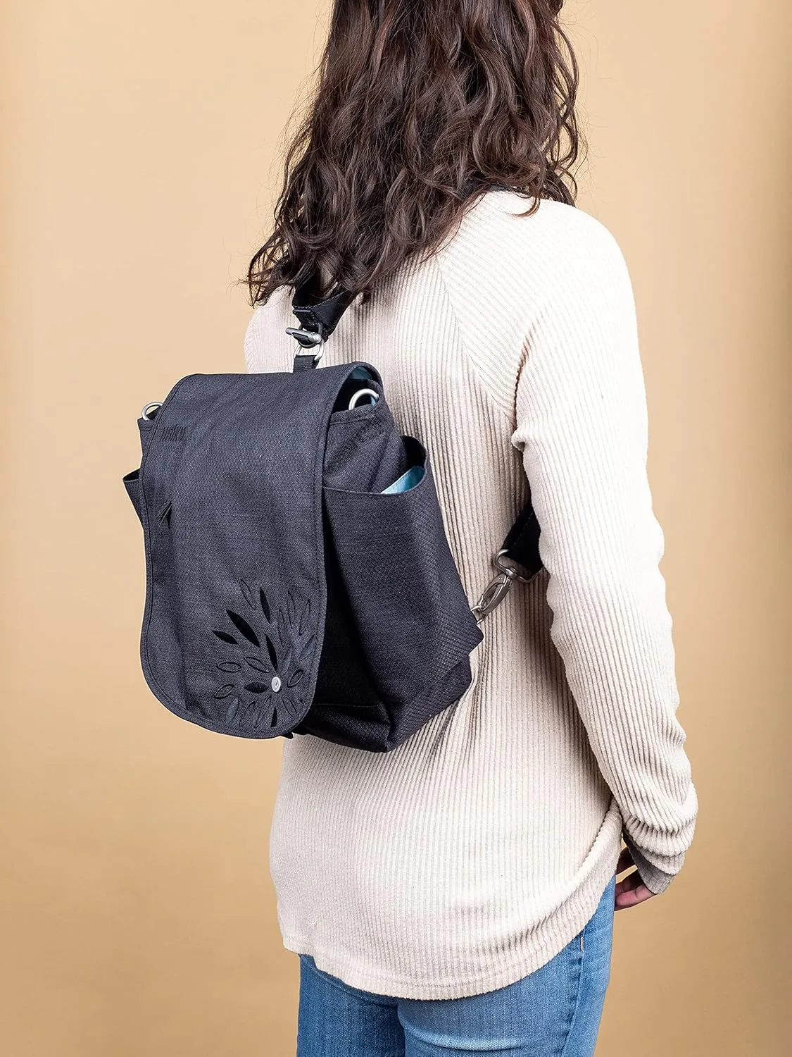 HAIKU To Go Convertible 2.0 Crossbody and Backpack Messenger-Style Travel Bag with Adjustable Shoulder Straps, Dual Pockets