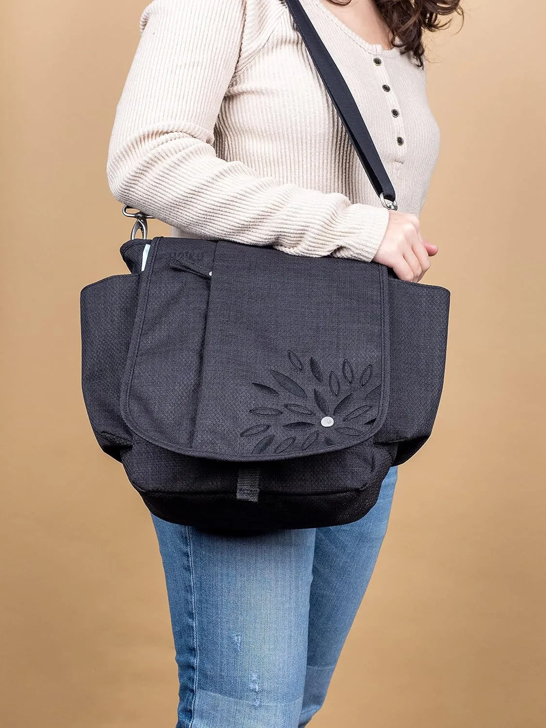 HAIKU To Go Convertible 2.0 Crossbody and Backpack Messenger-Style Travel Bag with Adjustable Shoulder Straps, Dual Pockets
