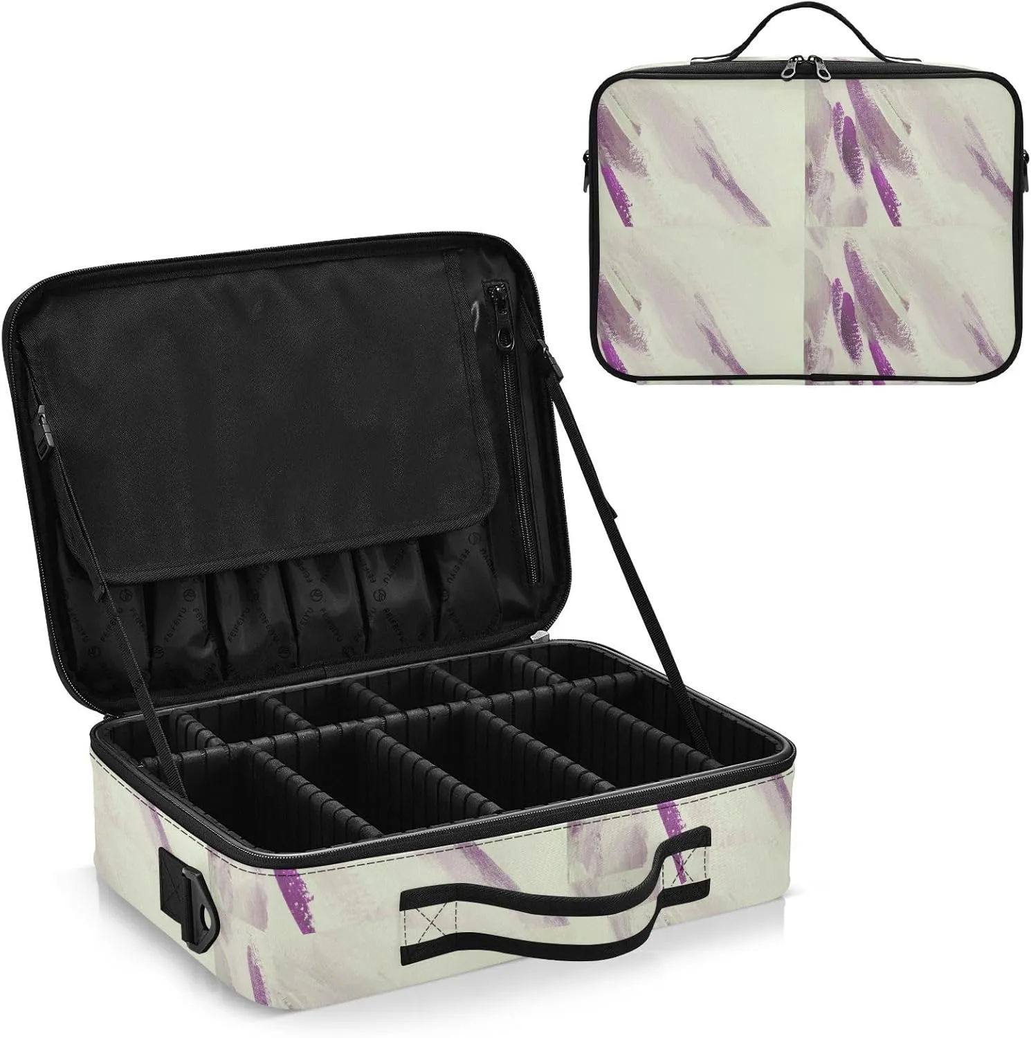 Hard Shell Travel Bag for Women Large Makeup Toiletry Organizer