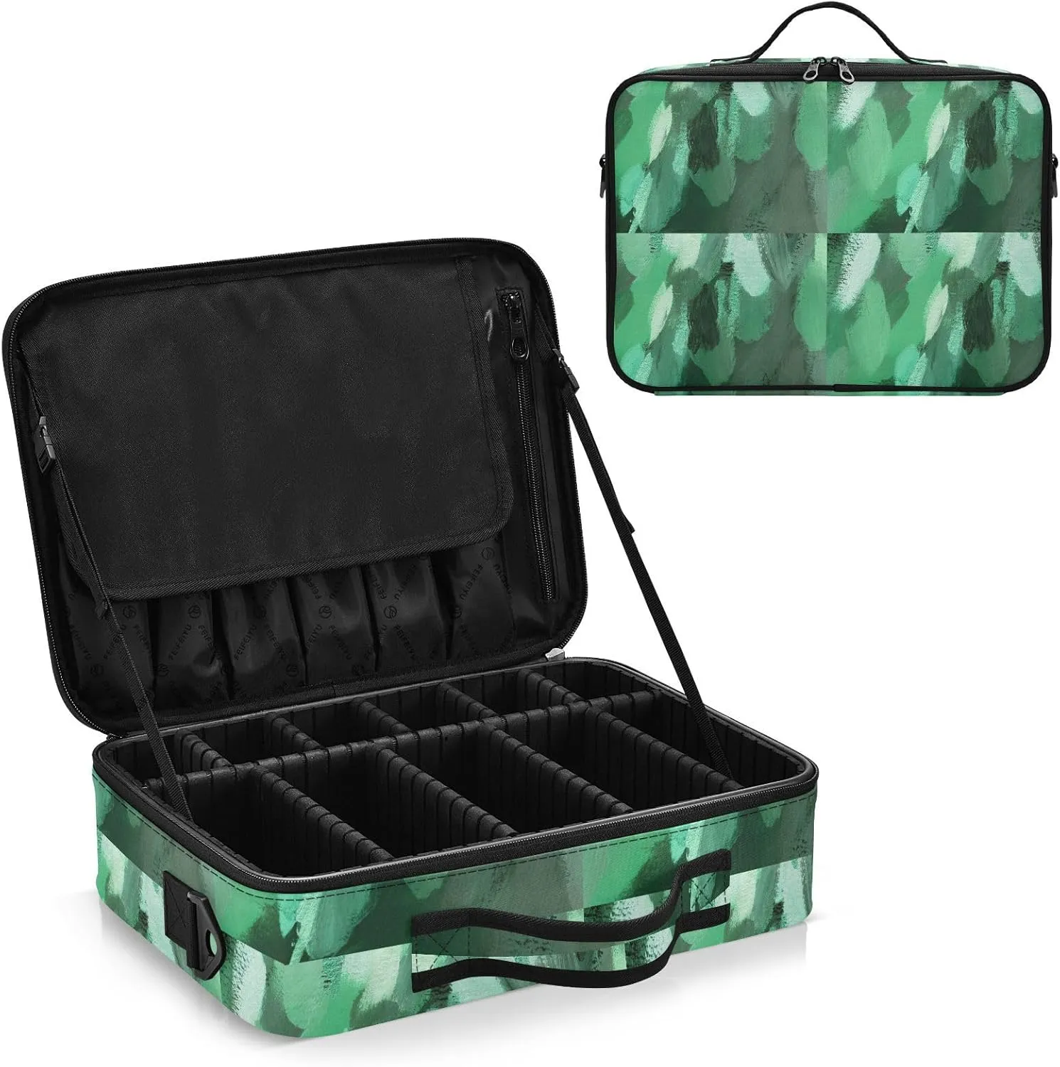 Hard Shell Travel Bag for Women Large Makeup Toiletry Organizer