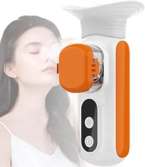 Heated Eye Steamer, Nano Mist Sprayer with 10ml Water Tank, 45/55/65°C Hot Compress, 2 Moisturizing Modes, Rechargeable Face Sprayer, for Eyelid and Face Skin