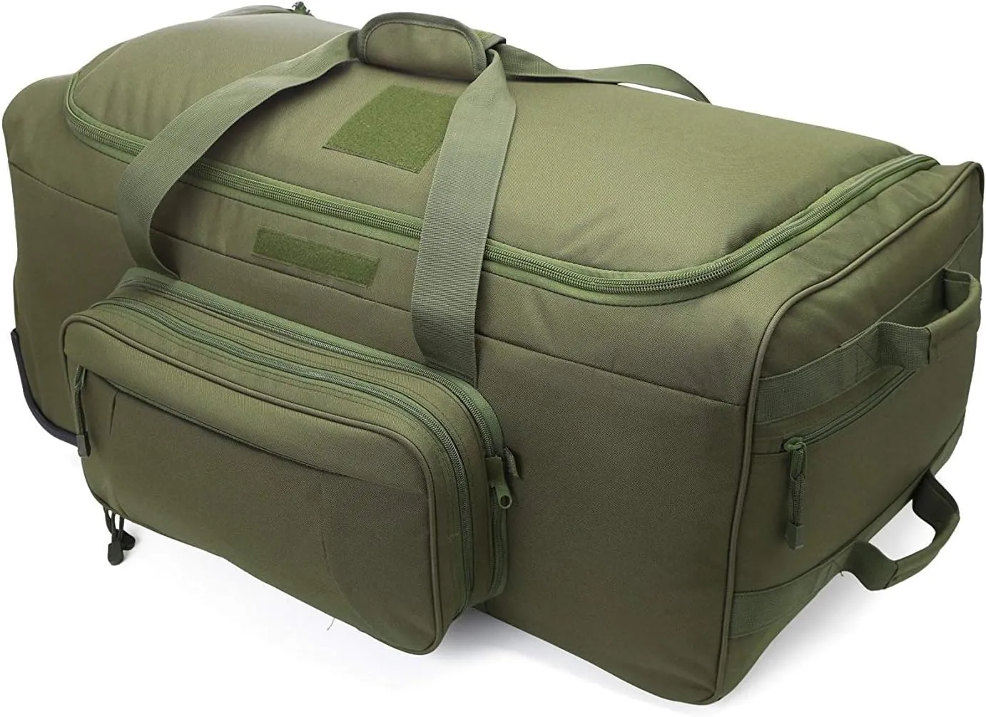 Heavy-Duty X-Large Military Tactical Wheeled Rolling Duffel Trolley Bag For Deployment Traveling Camping Sporting
