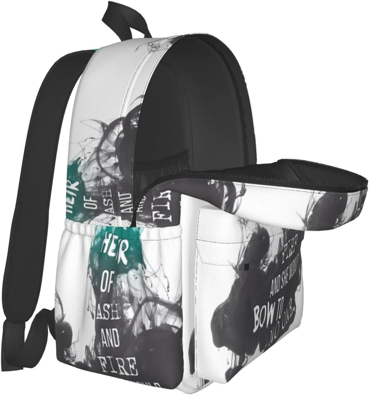 Heir Of Fire She Was The Heir Of Ash And Fire Laptop Backpack Shoulder Bag Laptop Pack Travel Backpacks Commuter Back Pack Casual Daypack Bags With Side Pockets