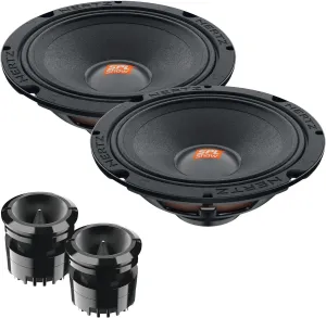 Hertz SPL Show Series Bundle with One Pair of ST 25A NEO Compression Tweeters and One Pair of SV 165 NEO 6.5" Midrange Drivers