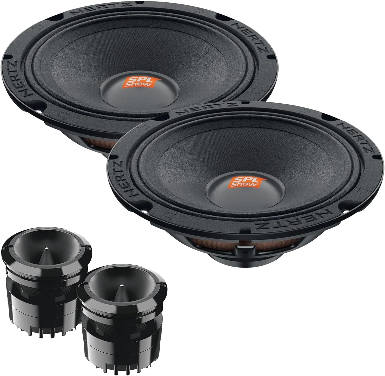 Hertz SPL Show Series Bundle with One Pair of ST 25A NEO Compression Tweeters and One Pair of SV 165 NEO 6.5" Midrange Drivers