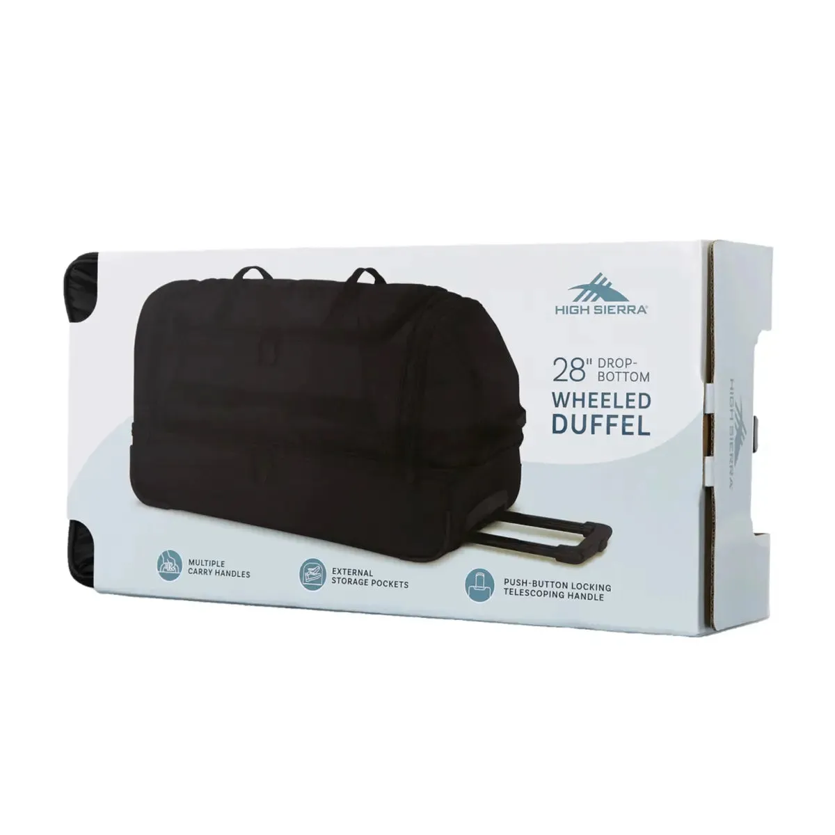 High Sierra Boxed 71 cm Medium Wheeled Duffle - Black