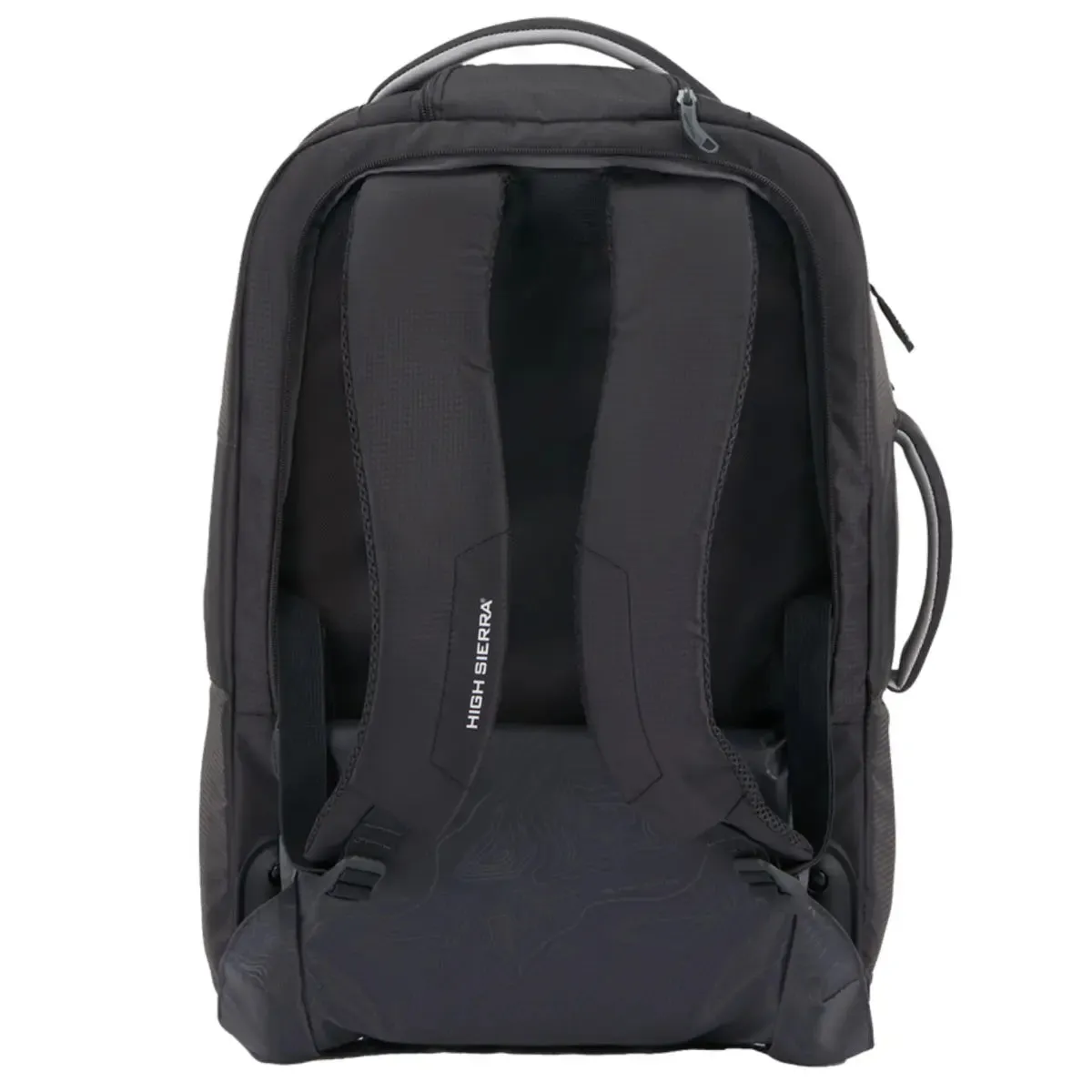High Sierra Composite V4 56 cm Wheeled Duffle with Hidden Backpack Straps - Silver / Metal Grey