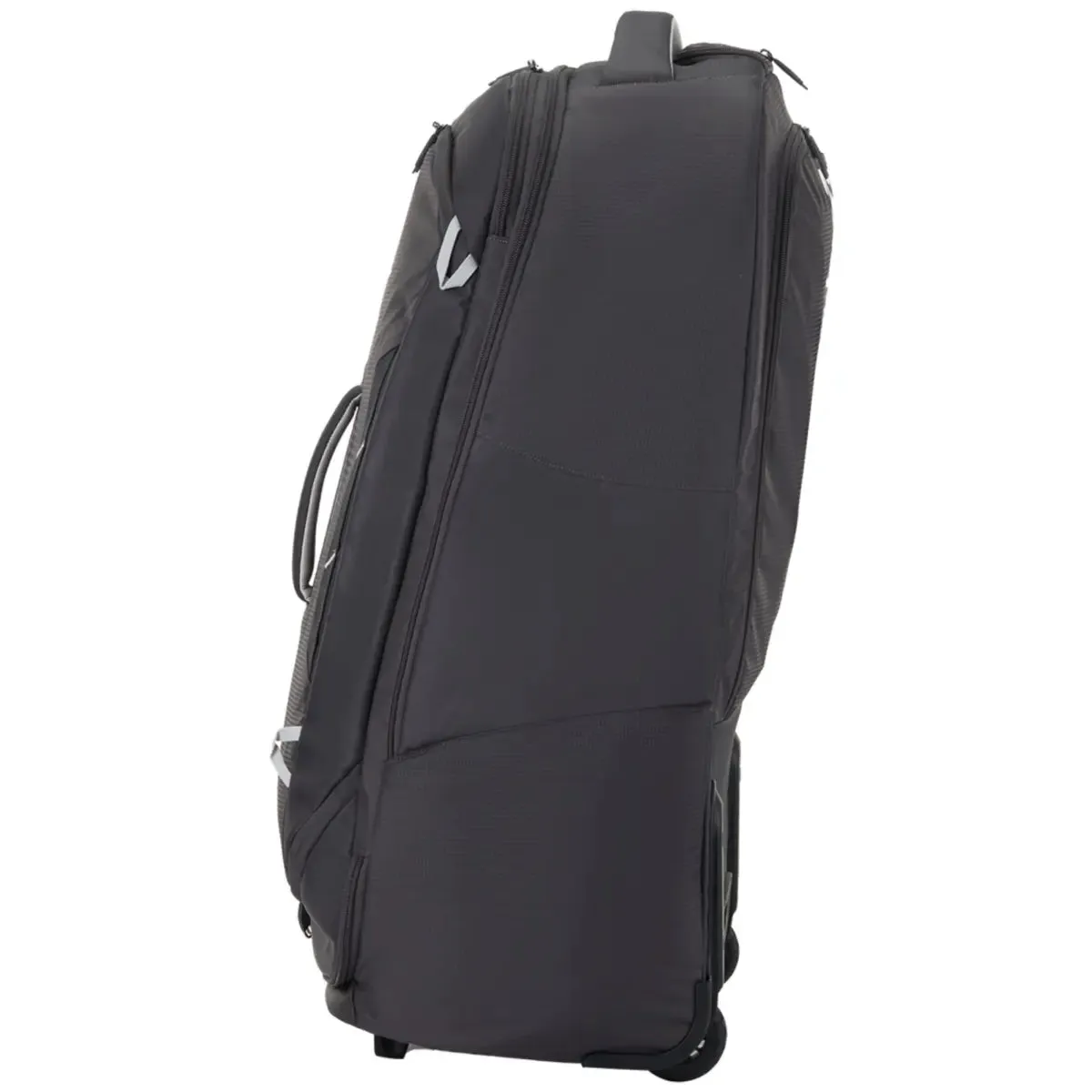 High Sierra Composite V4 76 cm Wheeled Duffle with Hidden Backpack Straps - Silver / Metal Grey