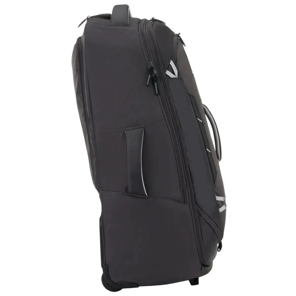 High Sierra Composite V4 76 cm Wheeled Duffle with Hidden Backpack Straps - Silver / Metal Grey