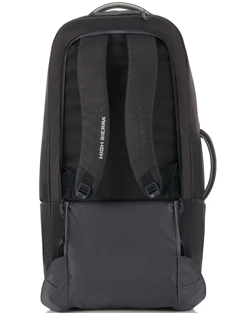 High Sierra Composite V4 wheeled duffle with backpack straps 84cm Silver / Grey