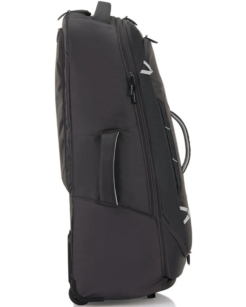High Sierra Composite V4 wheeled duffle with backpack straps 84cm Silver / Grey