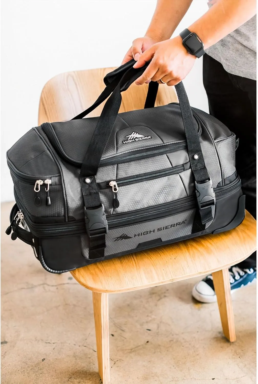 High Sierra Travel Bag, Steel Grey/Mercury, 22”