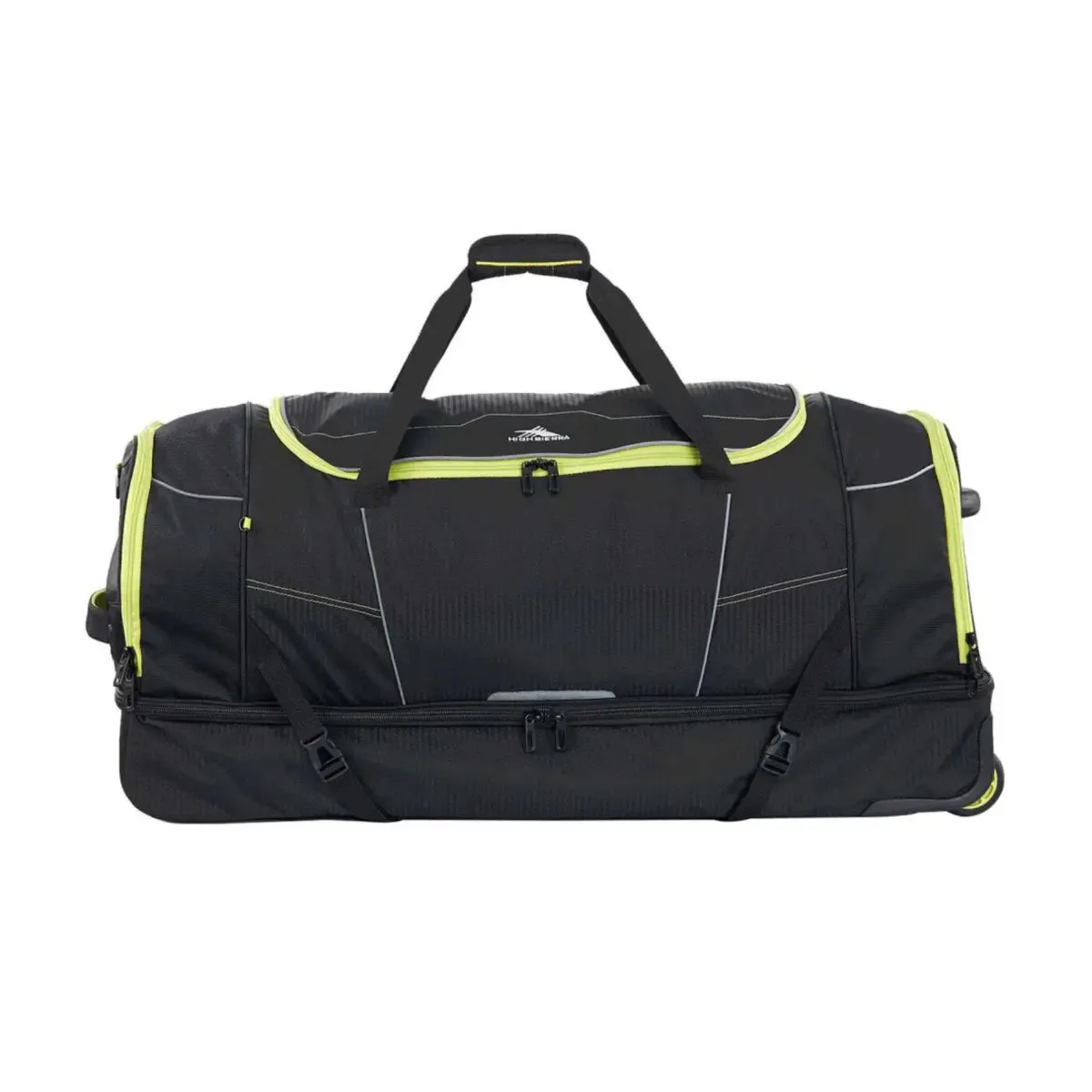High Sierra Ultimate Access 3 - 91 cm Wheeled Drop Bottom Duffle - Black / Lime Green