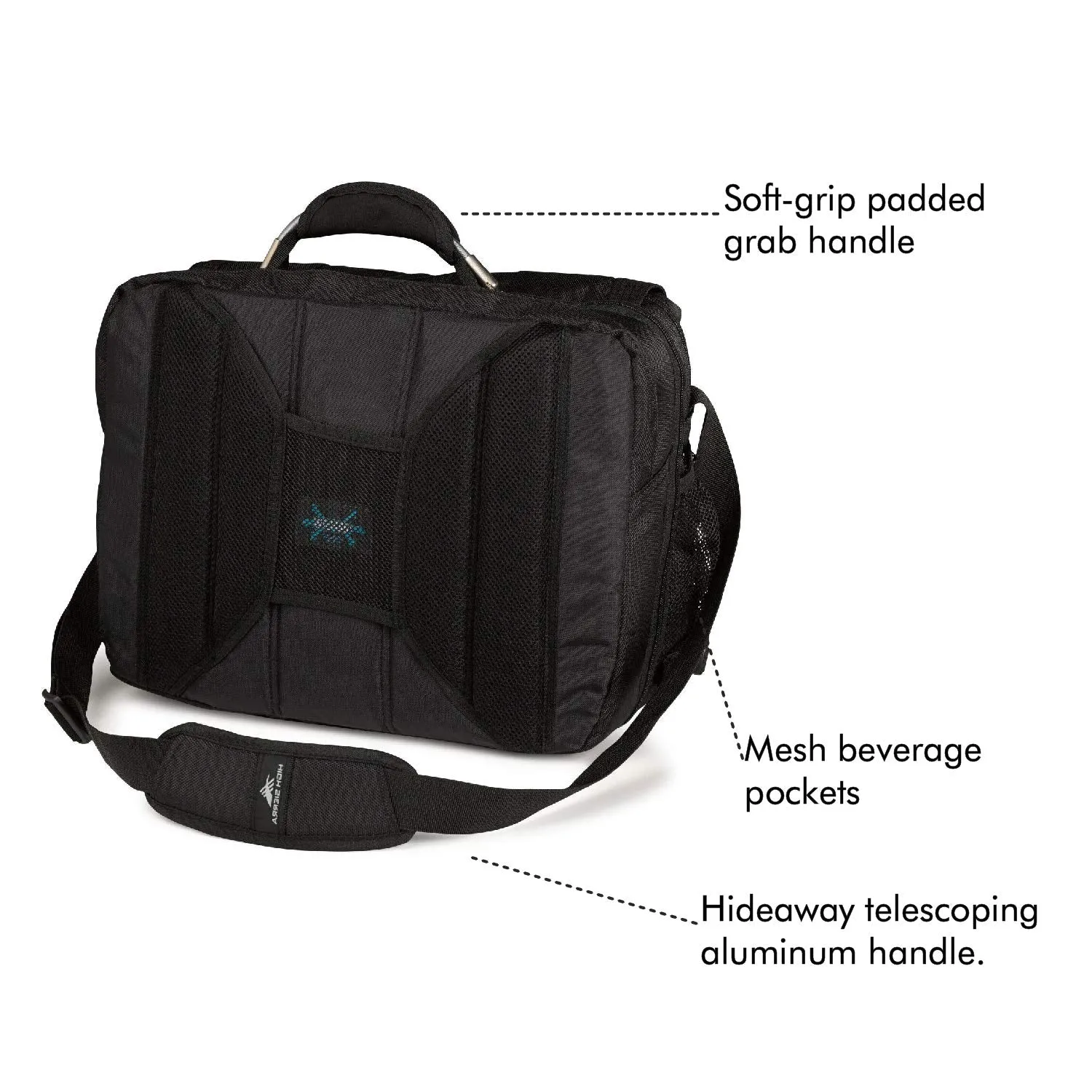 High Sierra XBT TSA Messenger Bag Black One Size U1