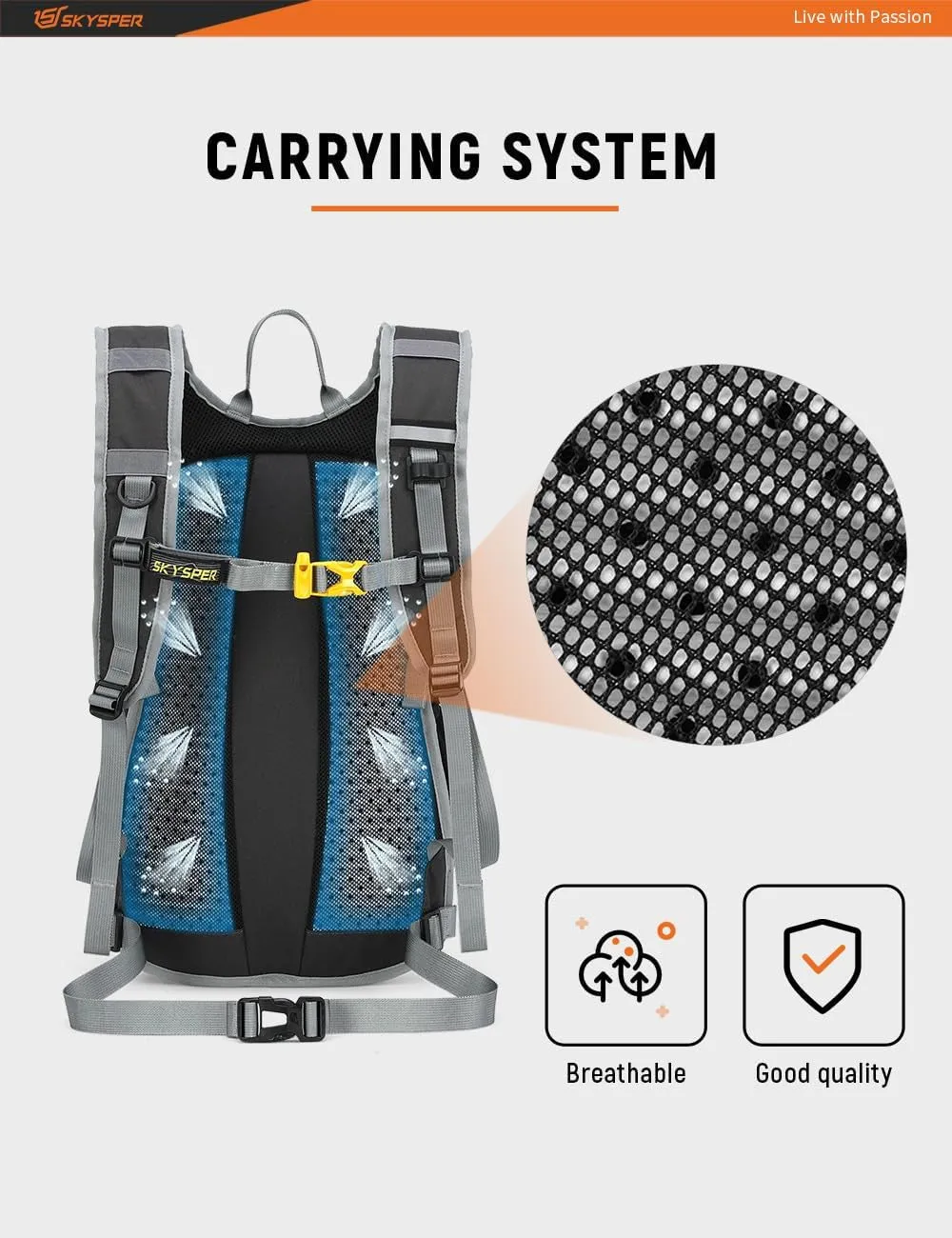 Hiking Backpack - 20L Small Hiking Daypack Lightweight Hiking Backpack, Breathable Day Pack, Backpacking for Women Men