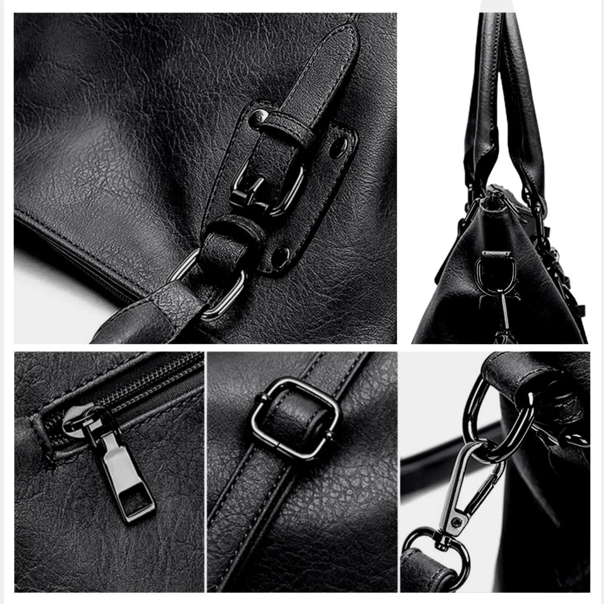 Hobo Tote Bag for Women Large Vegan Leather Purse with Adjustable Shoulder Strap