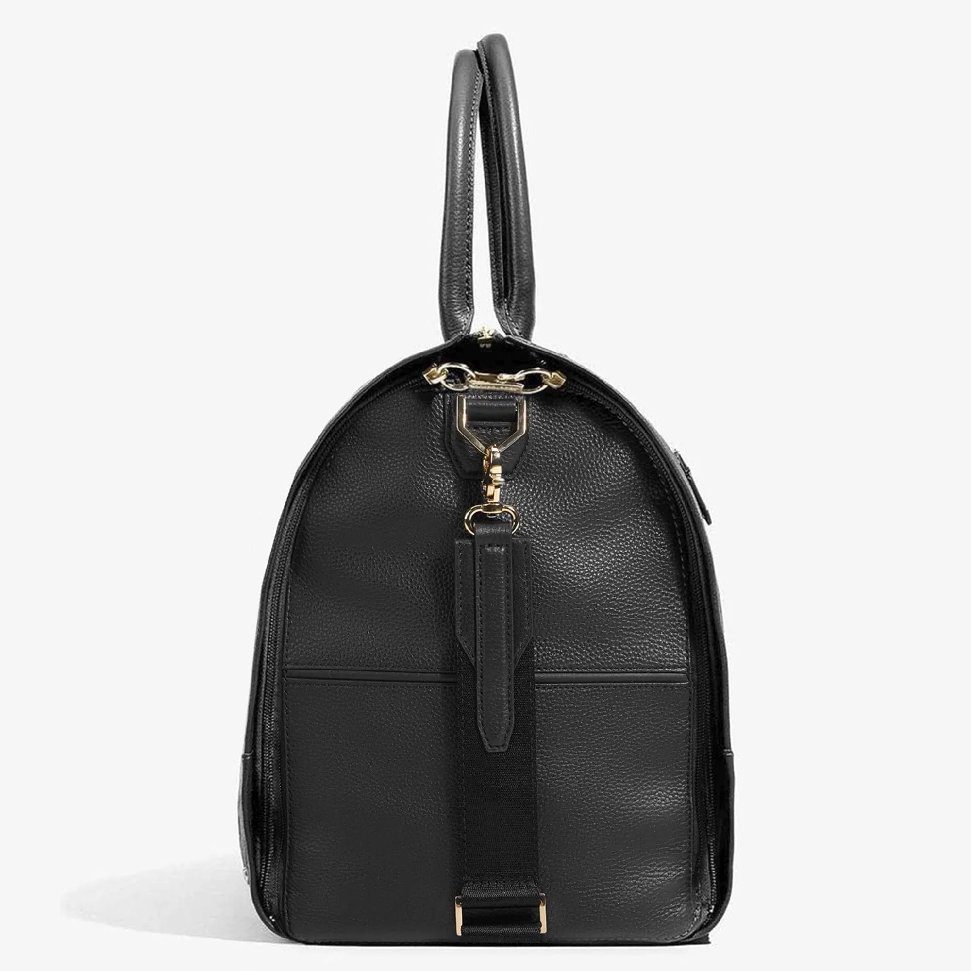 Hook & Albert Women's Leather Garment Weekender Bag (WGWTT-LTH-BLK)