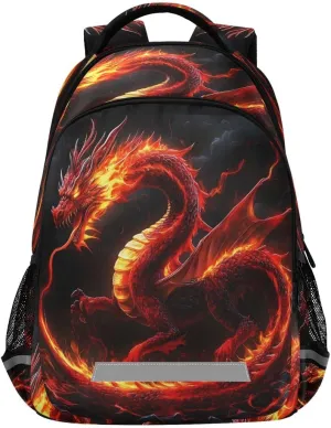 Horse Flowers Backpacks For Kids Fairytale Student Backpack Bookbag For Boys Girls Casual Bag