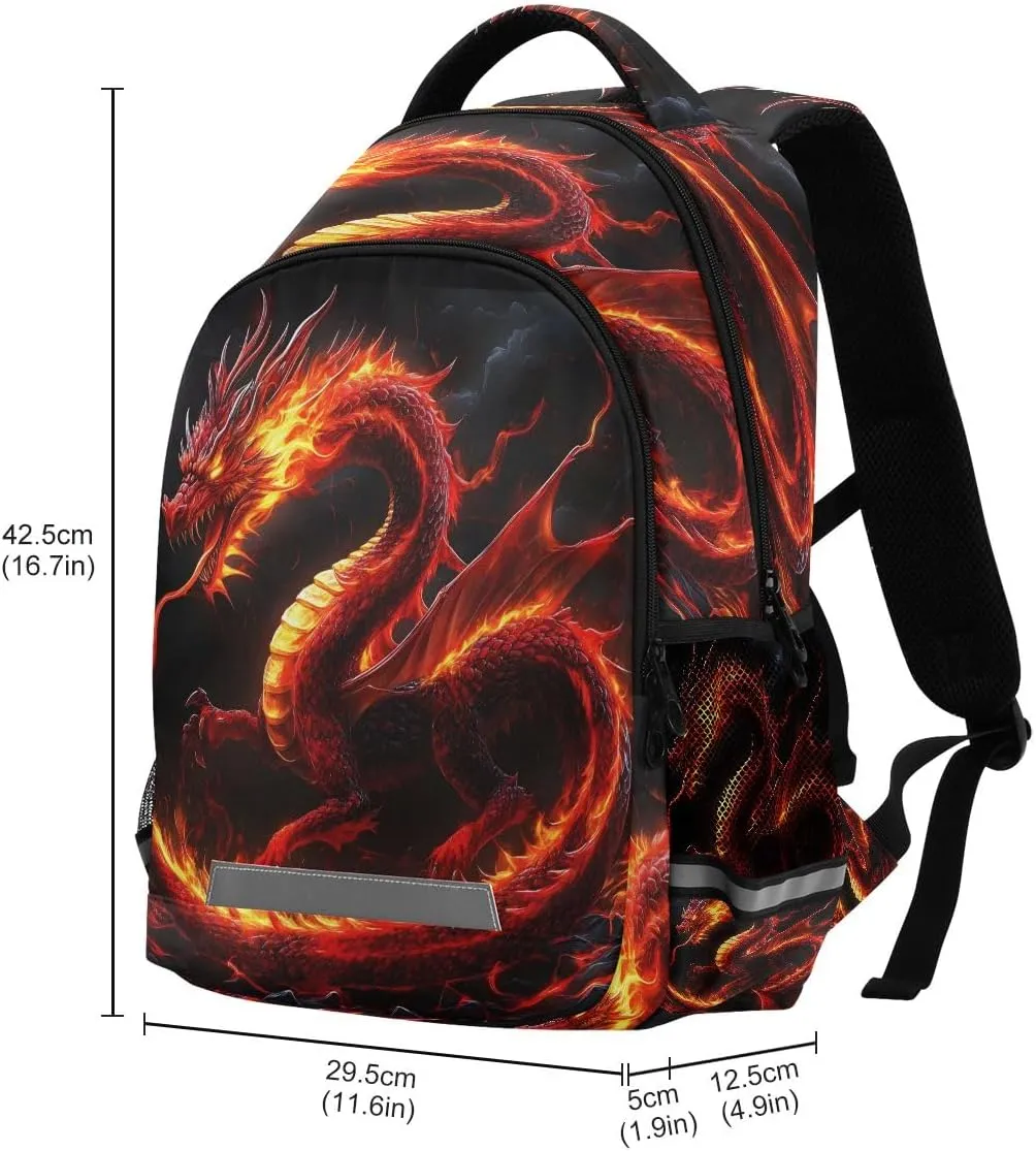 Horse Flowers Backpacks For Kids Fairytale Student Backpack Bookbag For Boys Girls Casual Bag