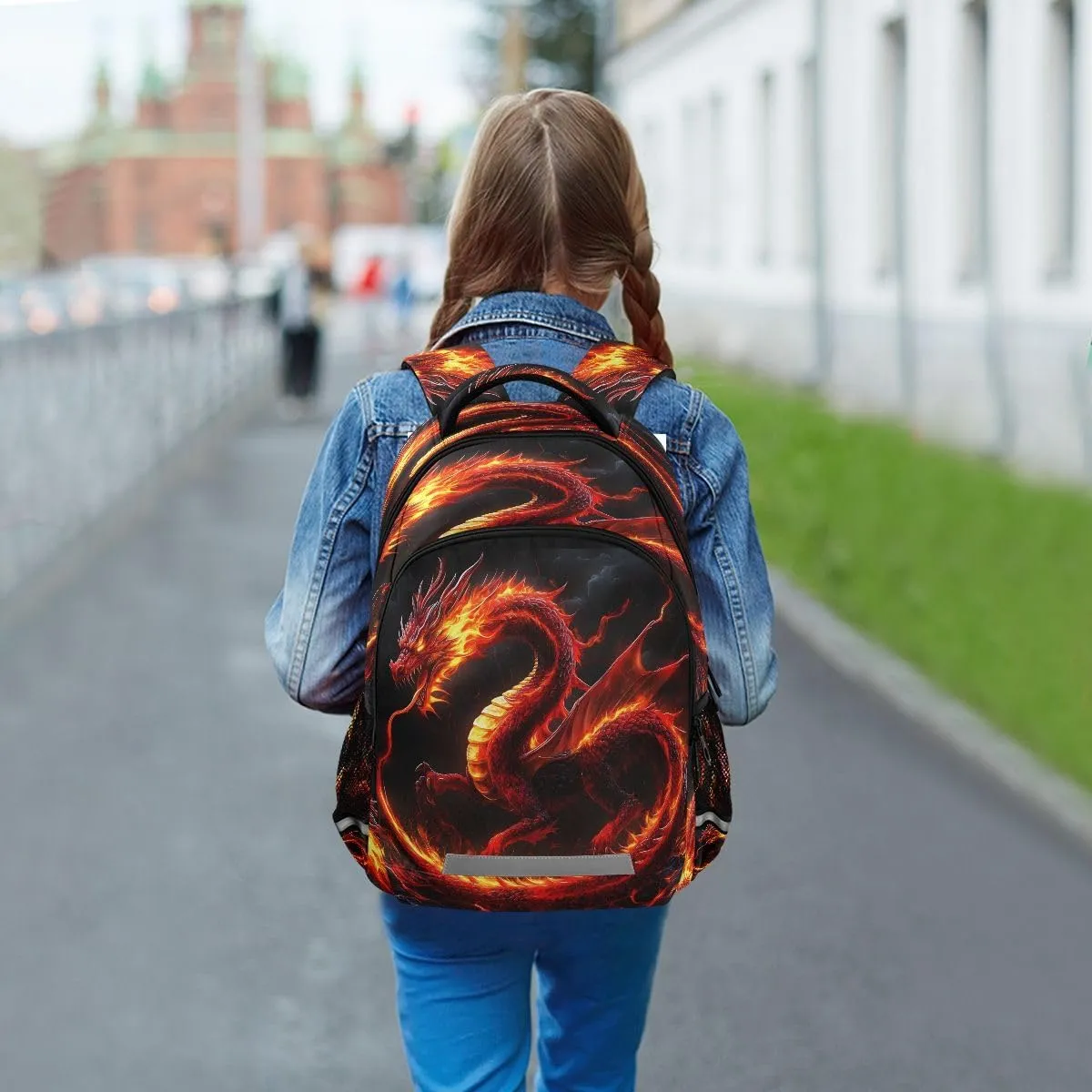 Horse Flowers Backpacks For Kids Fairytale Student Backpack Bookbag For Boys Girls Casual Bag