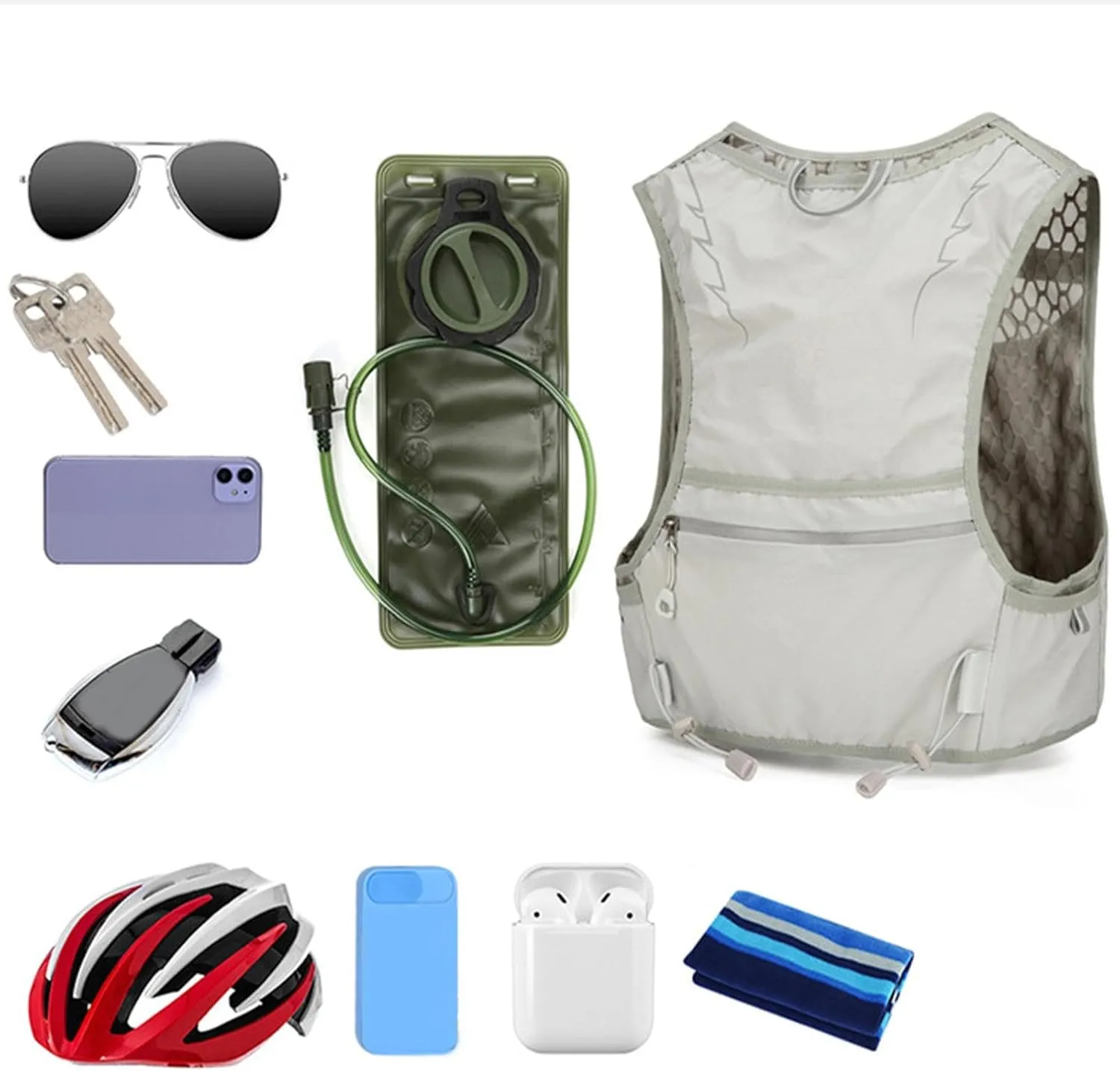 Hydration Backpack Running | Running Hydration Vest for Men Women,Water Bladder Bag Daypack, Running Hydration Pack, Leakproof Hydration Daypack, Breathable for Women Men
