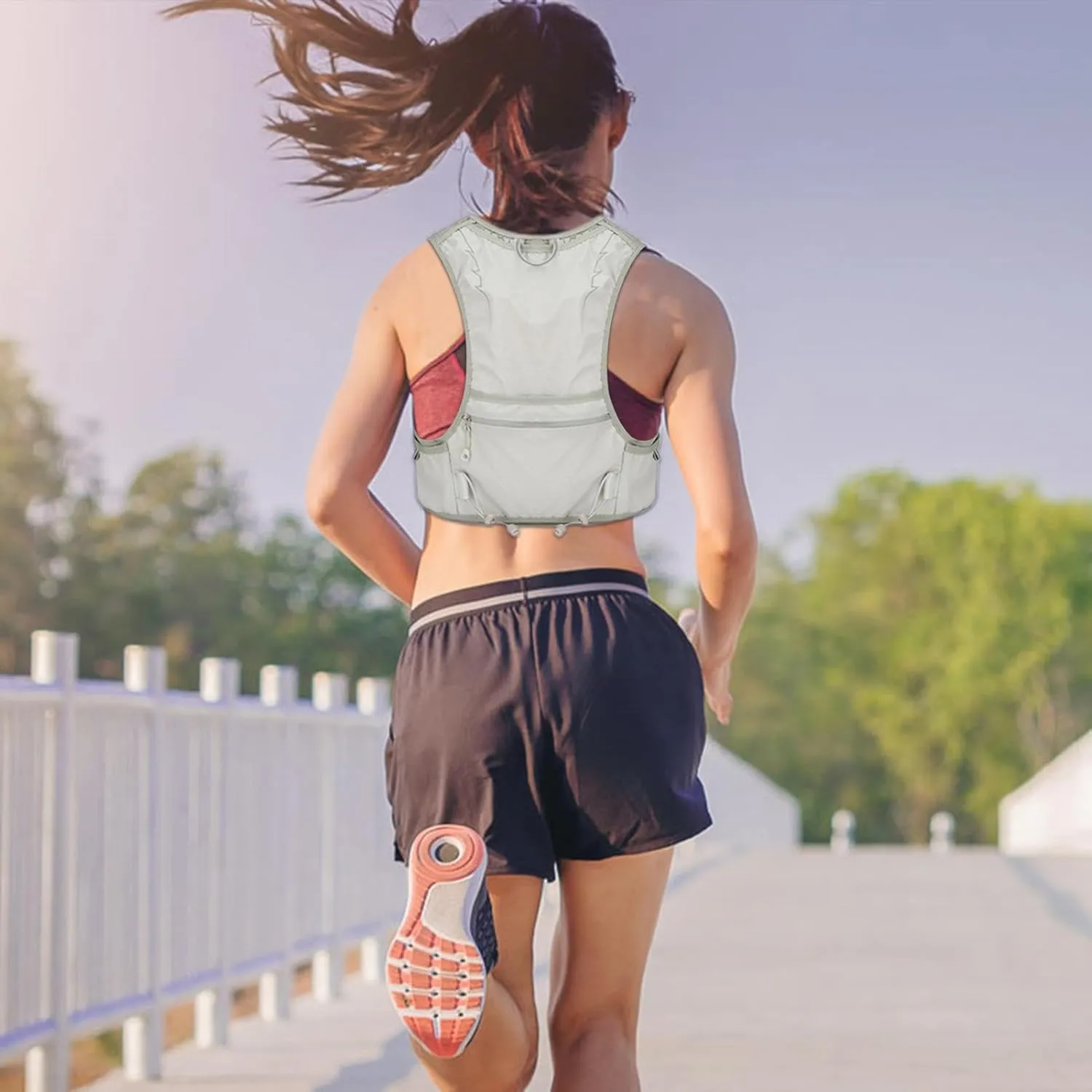Hydration Backpack Running | Running Hydration Vest for Men Women,Water Bladder Bag Daypack, Running Hydration Pack, Leakproof Hydration Daypack, Breathable for Women Men