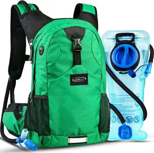 Hydration Pack Thermal Insulated Hydration Backpack with 2L BPA Free Leak-Proof Water Bladder, Daypack Perfect for Running, Cycling, Hiking, Climbing-Keep Liquids Cool Up to 4 Hours