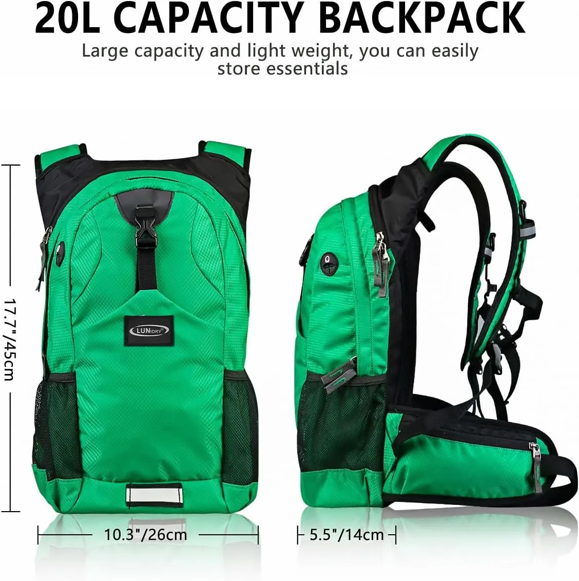 Hydration Pack Thermal Insulated Hydration Backpack with 2L BPA Free Leak-Proof Water Bladder, Daypack Perfect for Running, Cycling, Hiking, Climbing-Keep Liquids Cool Up to 4 Hours