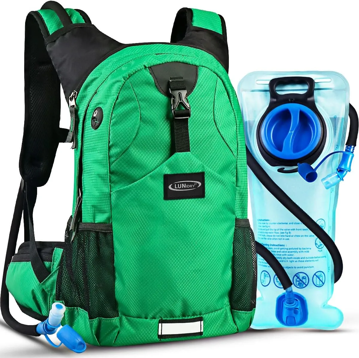 Hydration Pack Thermal Insulated Hydration Backpack with 2L BPA Free Leak-Proof Water Bladder, Daypack Perfect for Running, Cycling, Hiking, Climbing-Keep Liquids Cool Up to 4 Hours