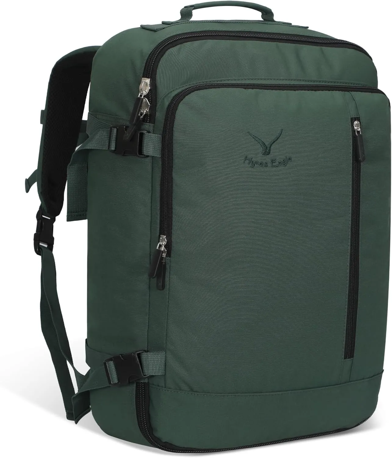 Hynes Eagle Carry on Backpack 38L Large Travel Backpack for Women Flight Approved Weekender Bag Laptop Backpack Men 15 inches Oliver Green