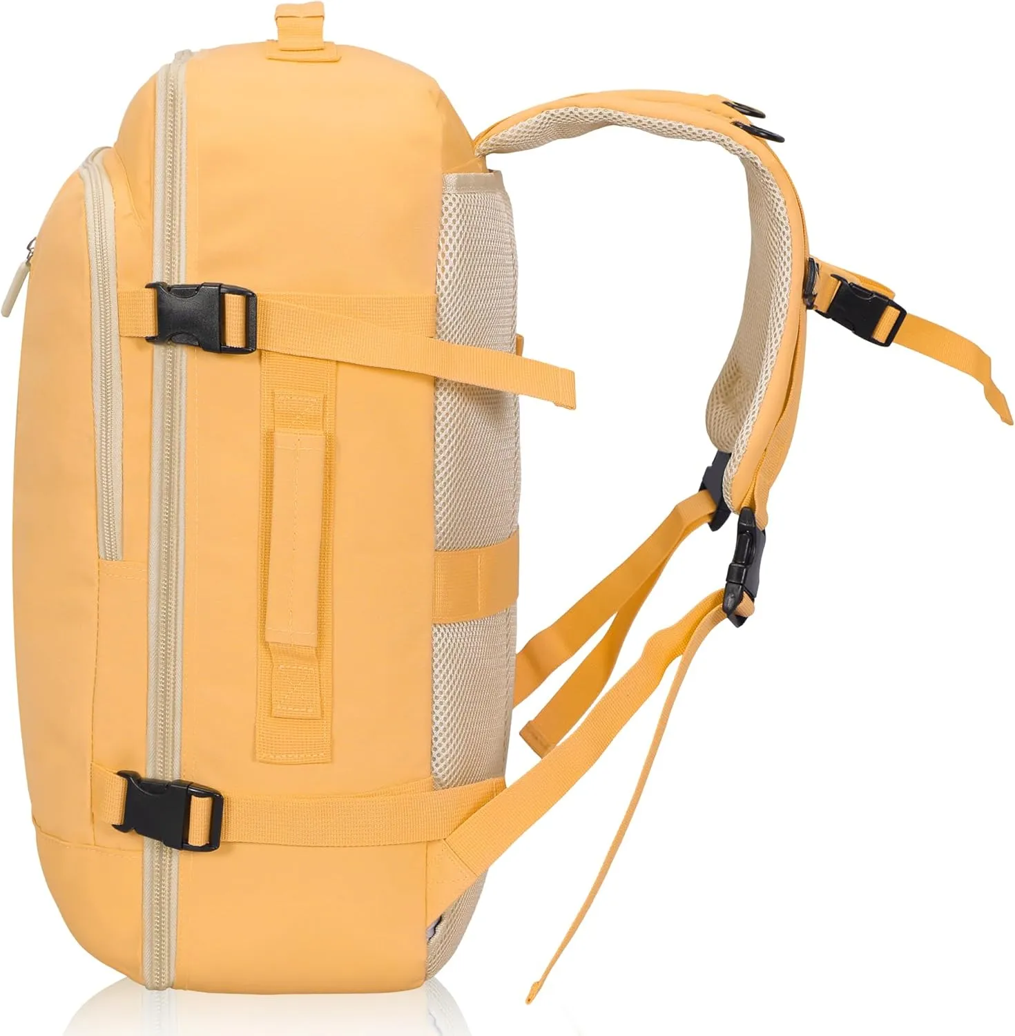 Hynes Eagle Carry on Backpack 38L Large Travel Backpack for Women Flight Approved Weekender Bag Laptop Backpack Men 15 inches Yellow