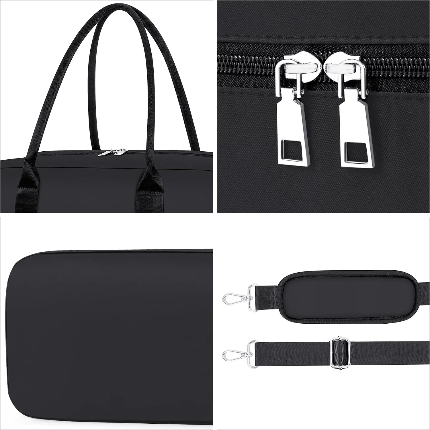 IBFUN Weekender Bags for Women, Large Overnight Bag Canvas Travel Duffel Bag Carry On Tote with Shoe Compartment 21" 3Pcs Set