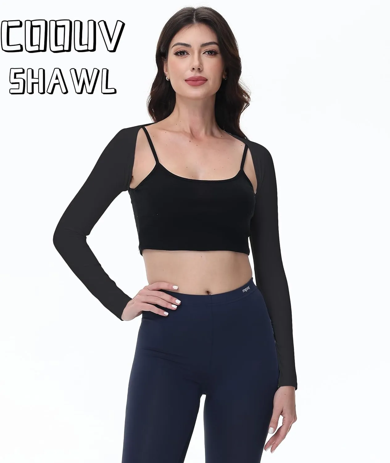 Ice Silk Cooling Fabric UPF50  UV Sun Protection Compression Shawl Arm Sleeve Sport Shrug Golf Shirt