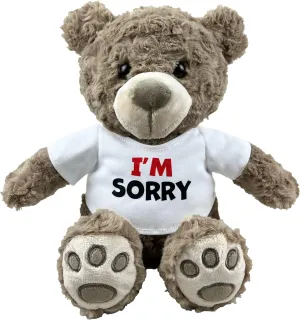 I’m Sorry Teddy Bear 10” Sitting | I Love You Im Sorry Plushie | Im Sorry Gifts for Her Stuffed Animal