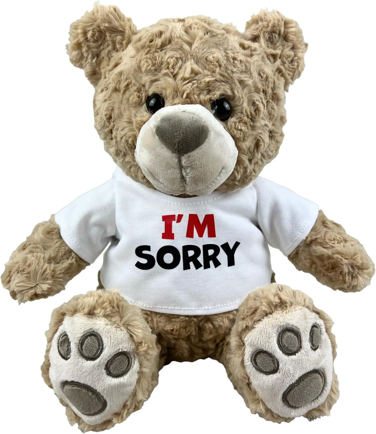 I’m Sorry Teddy Bear 10” Sitting | I Love You Im Sorry Plushie | Im Sorry Gifts for Her Stuffed Animal