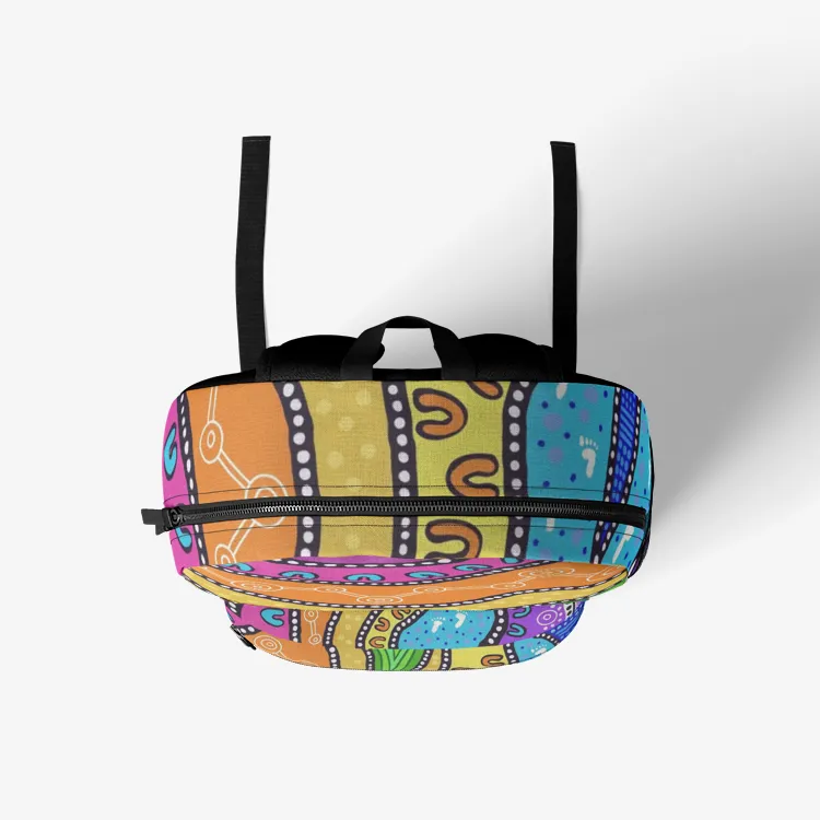 Indigenous designed Retro Colourful Backpack