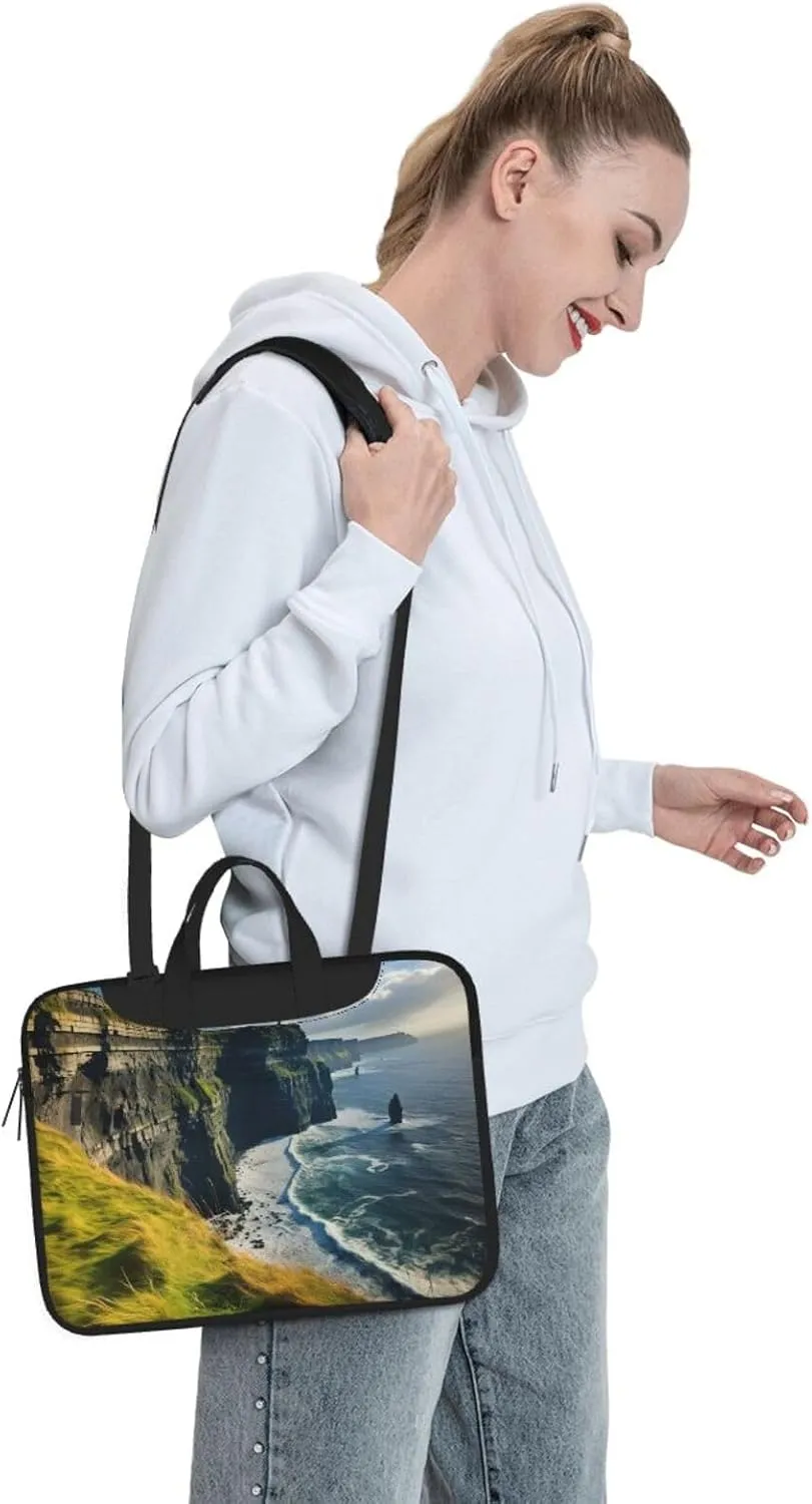 Ireland Outdoors County Clare The Cliffs Print Versatile Laptop Bag Men's Laptop Case & Womenâ€™s Computer Bag with Shoulder Strap