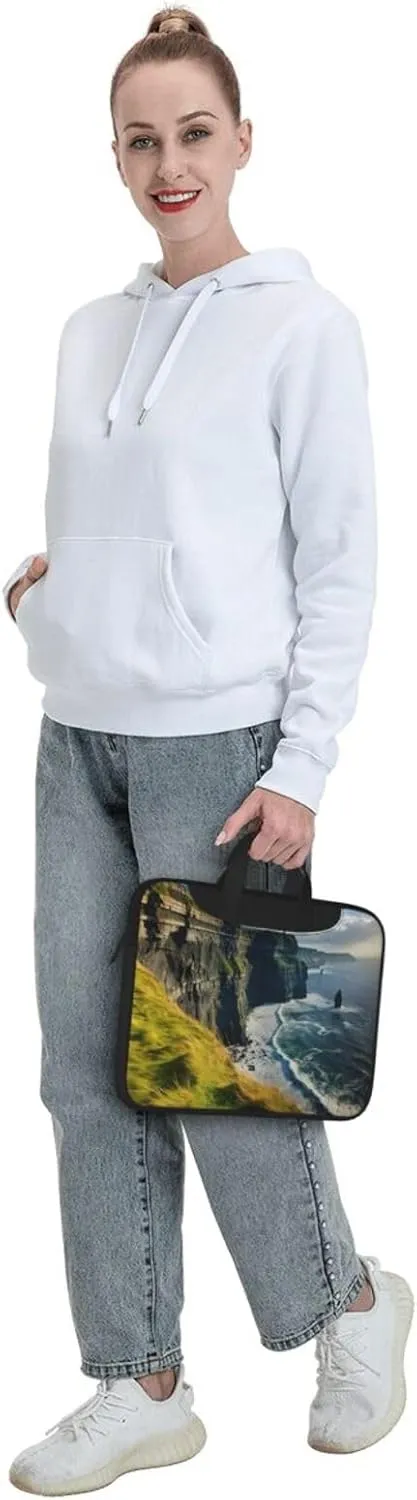 Ireland Outdoors County Clare The Cliffs Print Versatile Laptop Bag Men's Laptop Case & Womenâ€™s Computer Bag with Shoulder Strap