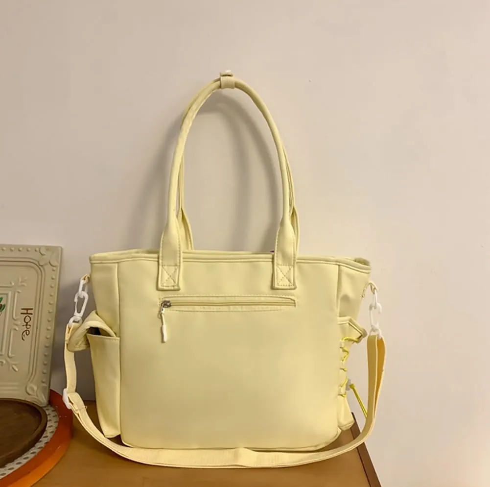 Ita Bag Kawaii Pin Display Bag with Plush Pendent Womens Crossbody Messenger Bag Girls Shoulder Tote Purse Y2K Handbag