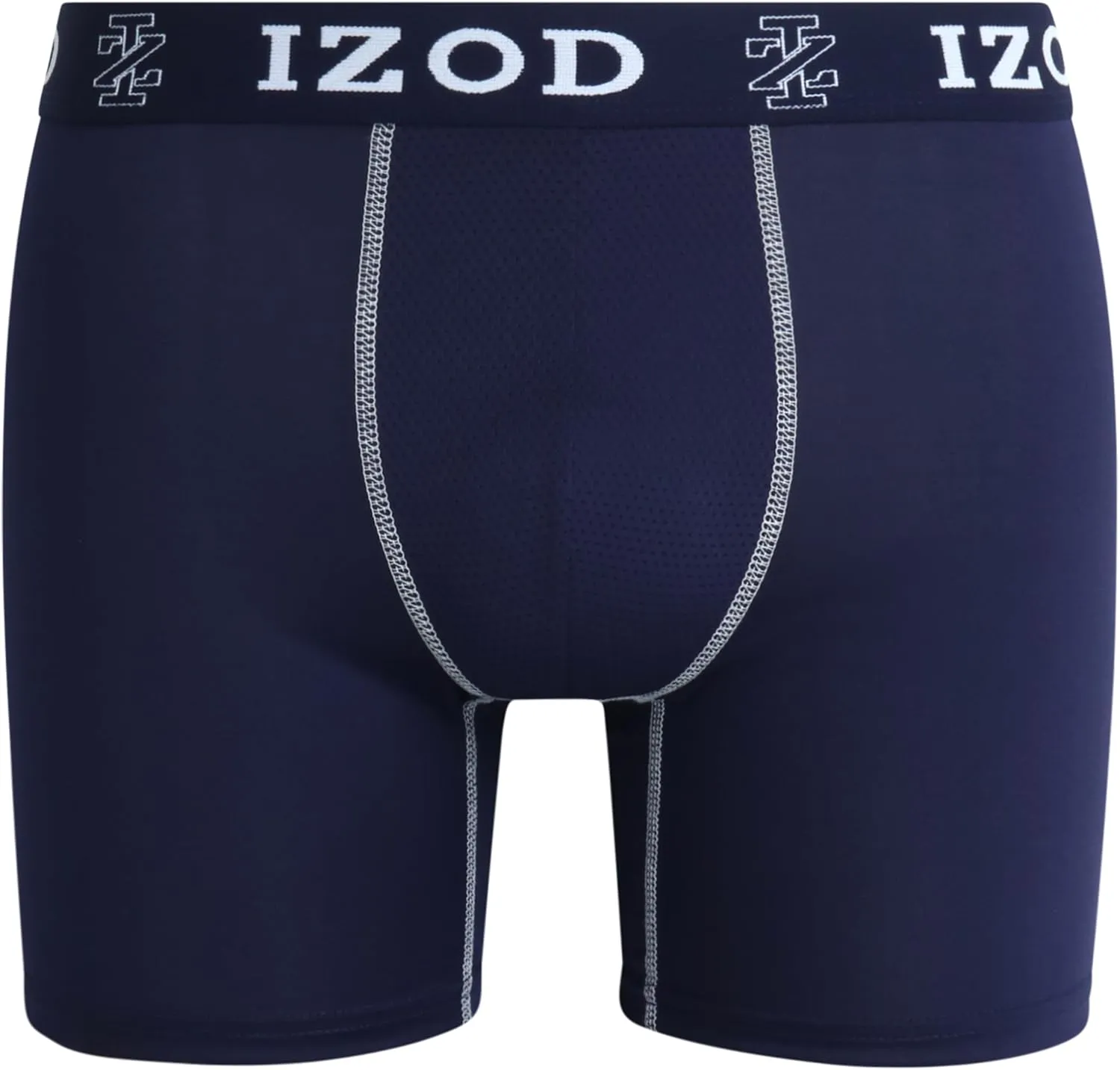 IZOD Men's Boxer Briefs - 6 Pack Comfort Stretch Soft Performance Men's Underwear - Breathable Sport Boxers for Men (S-XL