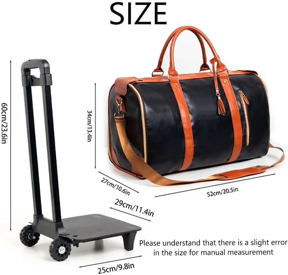 Jenni Bag Travel Bag with Wheels,Convertible Jenni Travel Bag with Removable Wheels, High Capacity Travel Bag with Shoe Compartment(Roller, Pink)