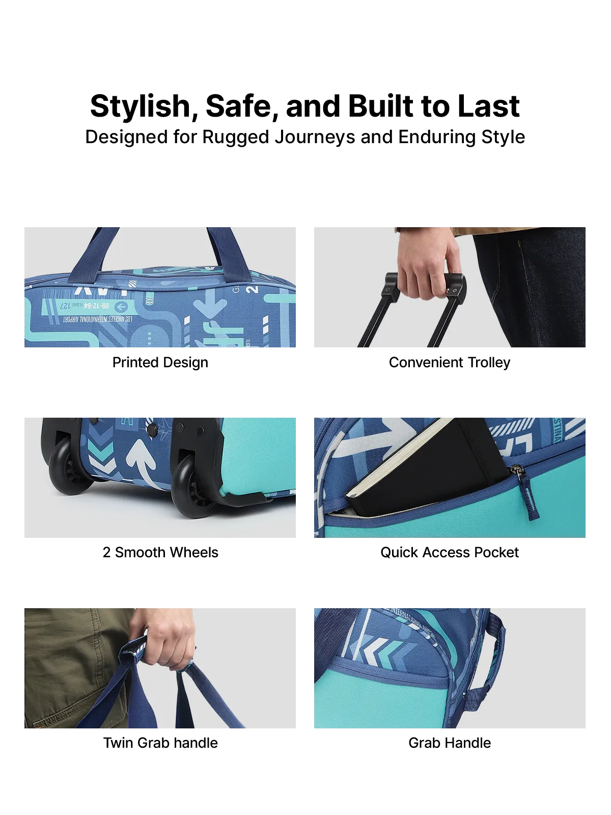 JFKT Denim Blue Large Duffle