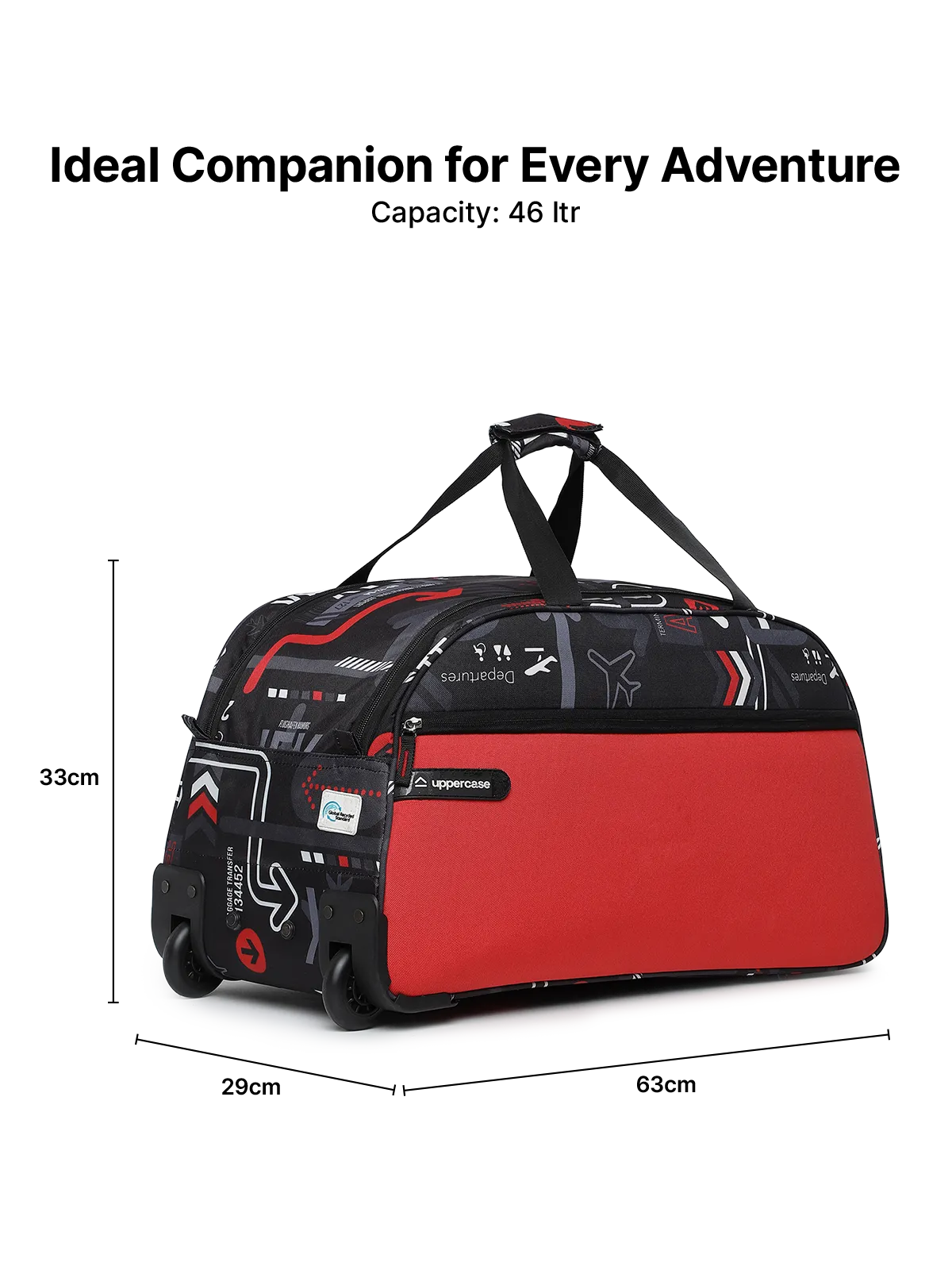 JFKT Red Blue Large Duffle