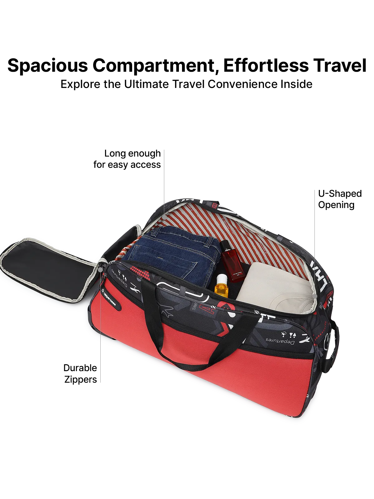 JFKT Red Blue Large Duffle